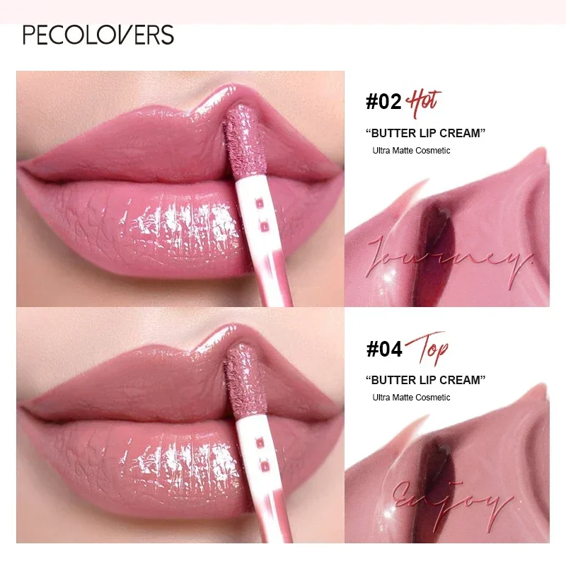 Nude Creamy Semi Lipgloss Waterproof Long Lasting Moist Lip Gloss Plumper Liquid Lipstick Lips Tattoo Makeup Lip Tint Lip Gloss