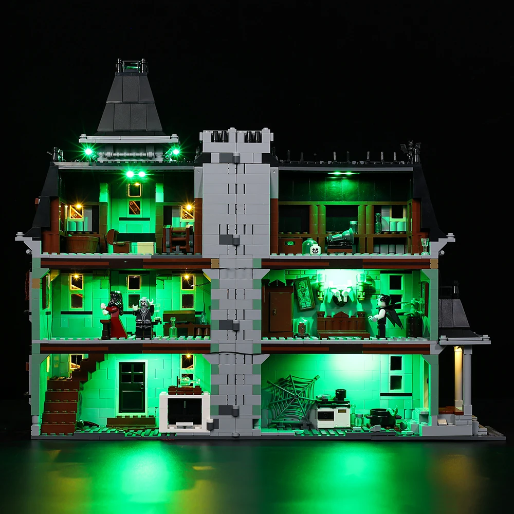 LED Light  Kit For 10228 And 16007 City Monsterings Fighter Haunted House Model  (Not Included Building Blocks)