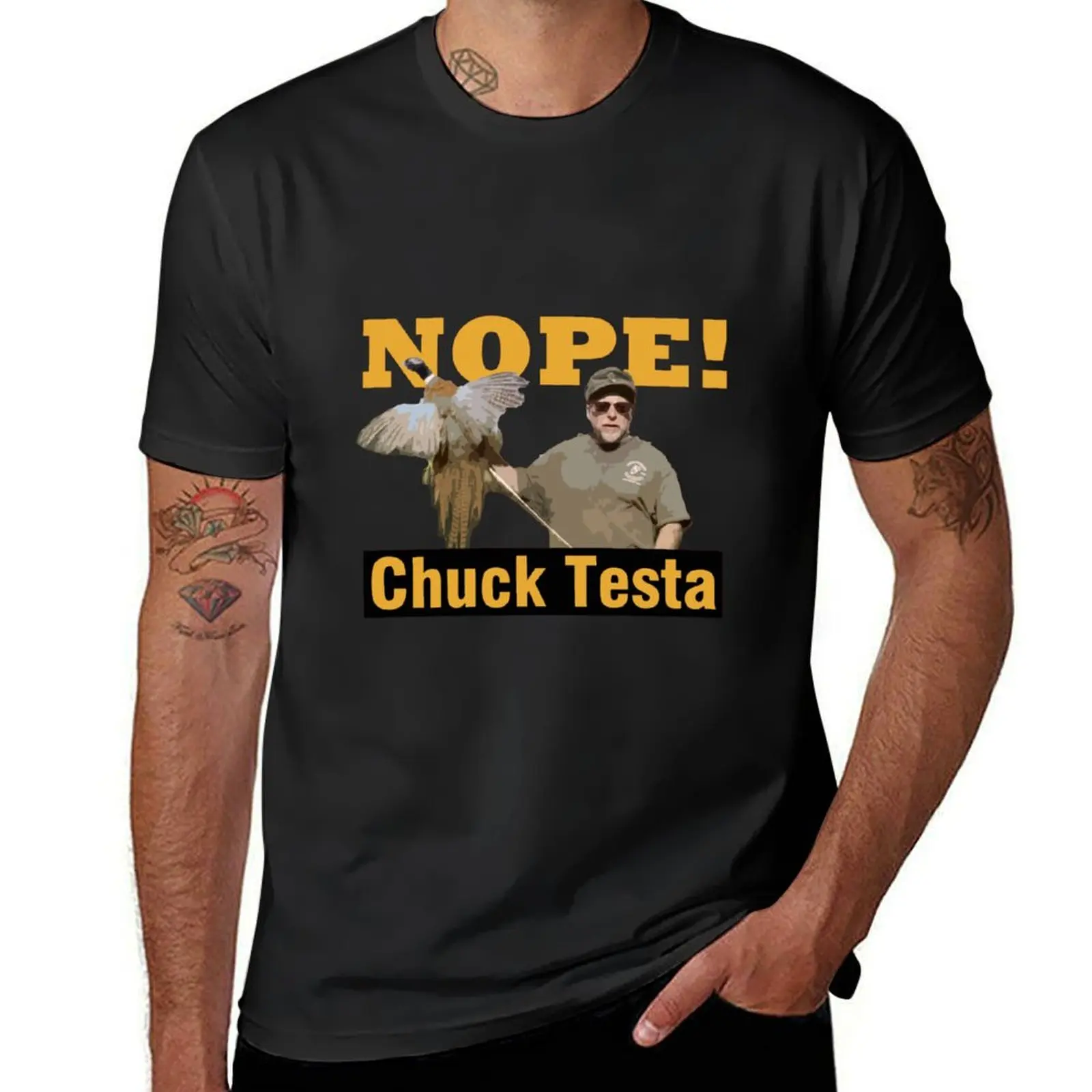 Chuck Testa T-Shirt customs anime clothes t shirt for men