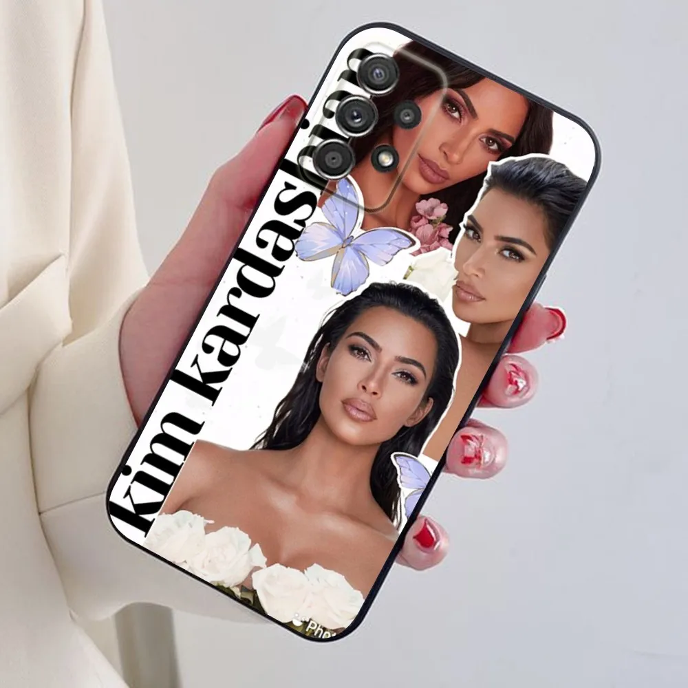 Kim K-Kardashian Phone Case For Samsung S24,S21,S22,S23,S30,Ultra,S20,Plus,Note,10,9,5G Black soft silicone case