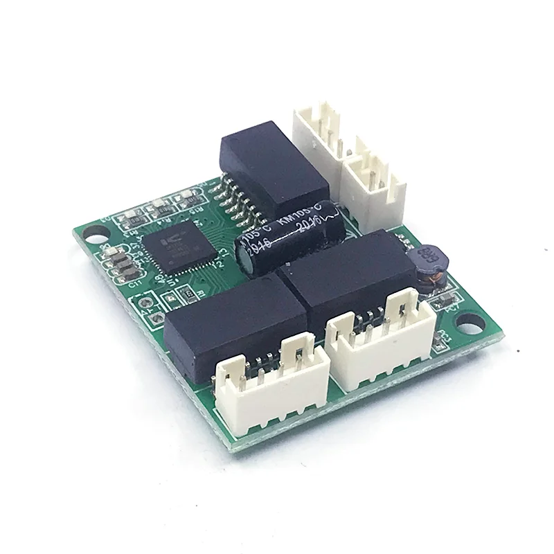 Mini Módulo de interruptor PCBA PBC OEM, tamaño mini, 3 puertos, interruptores de red, placa Pcb, mini Módulo de interruptor ethernet 10/100Mbps