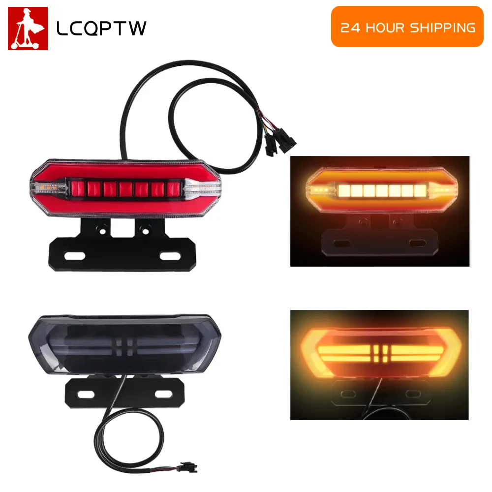 

Универсальный модифицированный светодиодный задний фонарь-указатель поворота для электросамоката: ночной предупреждающий задний фонарь для безопасной езды, сменные аксессуары