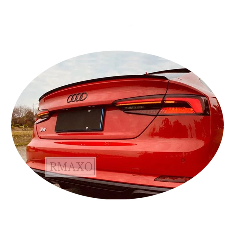 For Audi A5 Spoiler 2018-2021 Audi A5 4 door Spoiler SYC-KHG ABS plastic Material Car Rear Wing Color Rear Spoiler