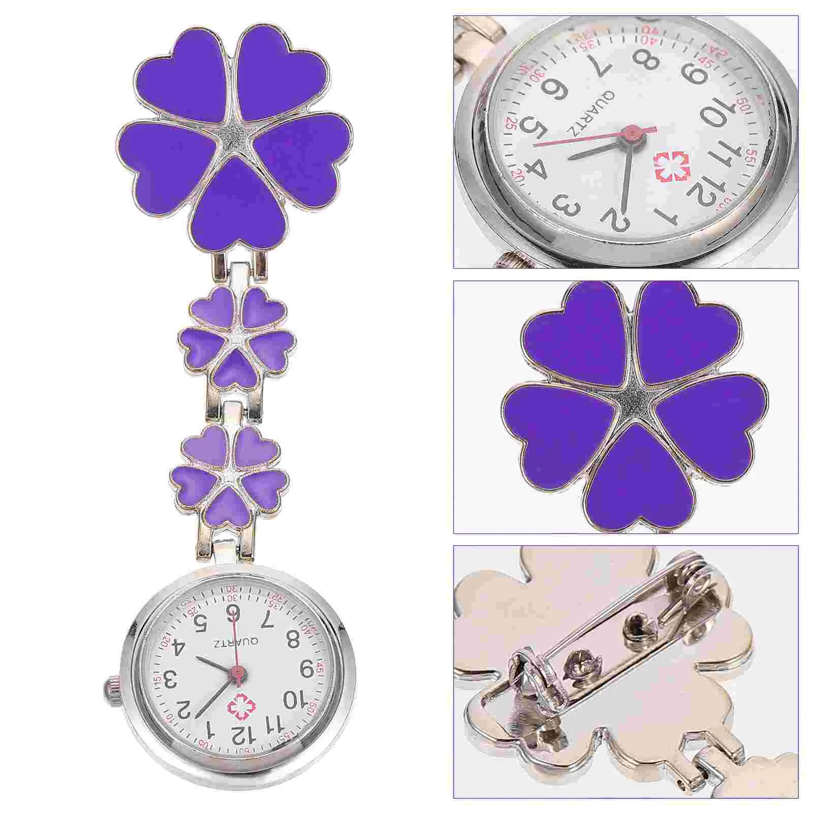 Nurse Table Watches for Women Decorative Ladies Men's Girl Nurses Hanging Zinc Alloy Lovely Pocket and