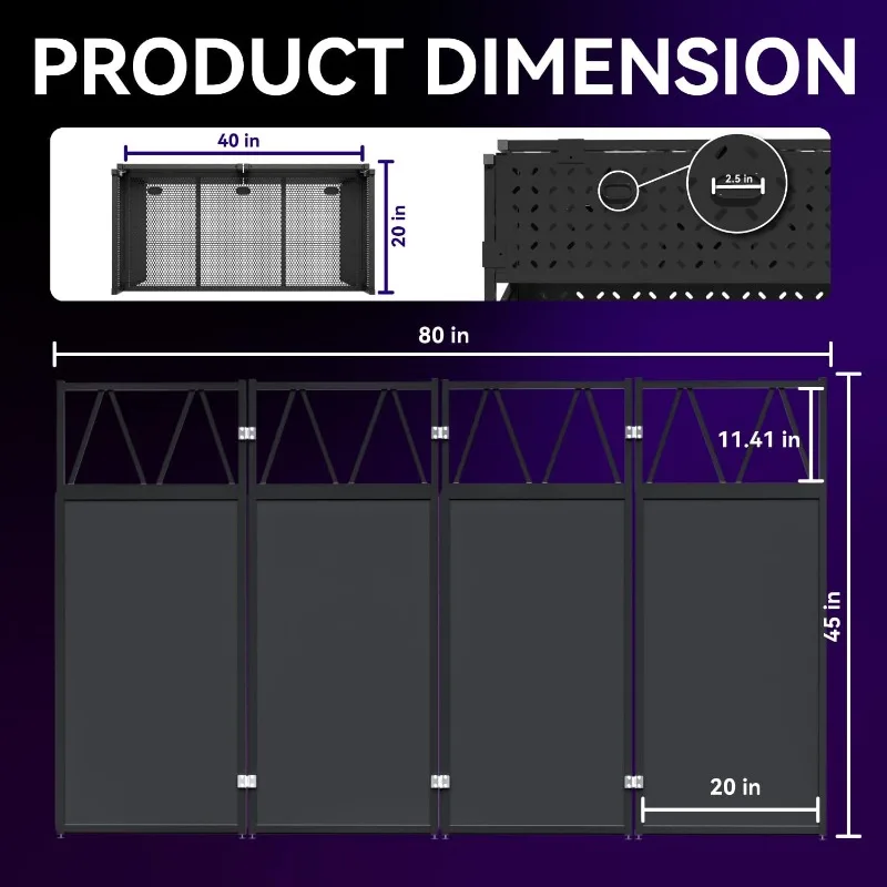 طاولة كشك DJ المحمولة، حامل طاولة DJ قابل للطي مع حواف بيضاء وسوداء، إطار معدني لمحطة طاولة واجهة DJ قابل للتعديل