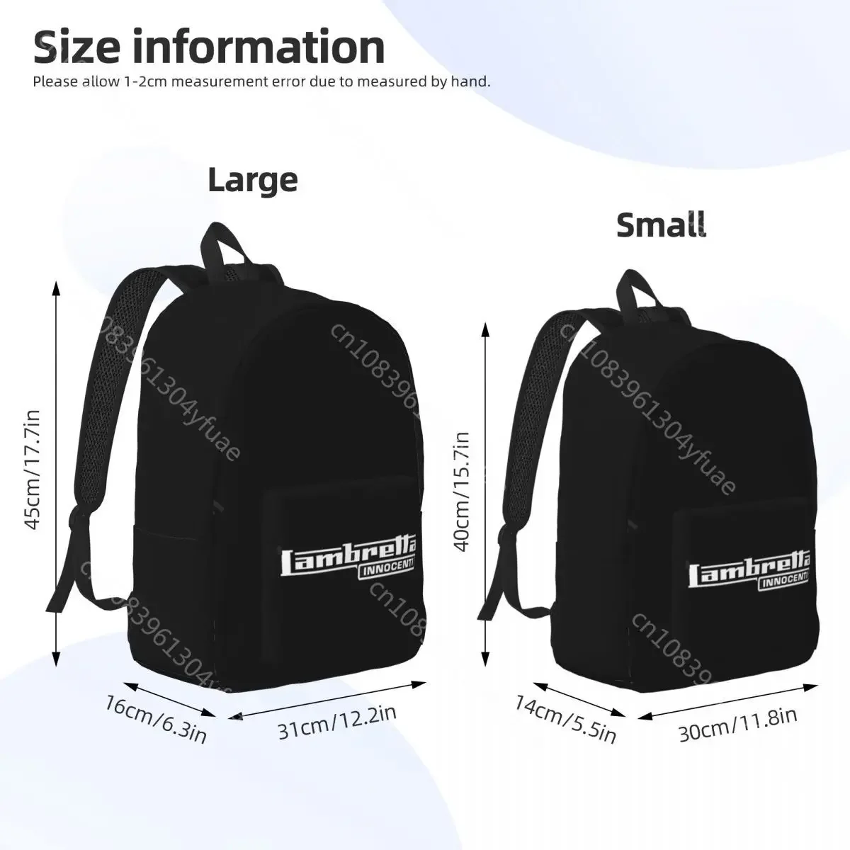 Xmas Lambretta Innocentis Backpack Student Rude Boy Big Backpacks Polyester Casual School Bags Travel Custom Rucksack