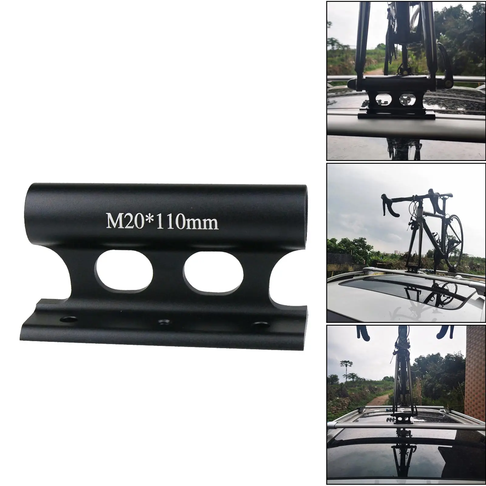 

Bike Fork Mount Block Bicycle Fork Mount 20x110mm Support Car Roof Rack Bikes