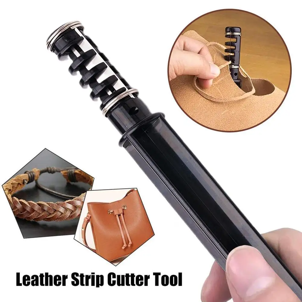 Leather Strip Cutter Tool For Leather Strap Cutter With 3 Blades DIY Handmade Leather Craft Cutting Tools