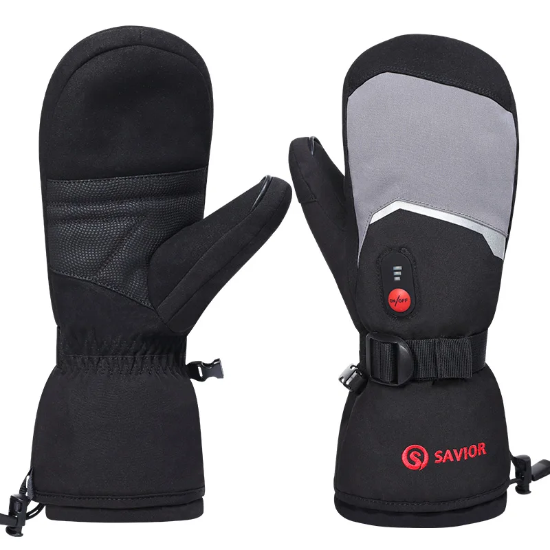 Rechargeable Heated Ski Mittens 8