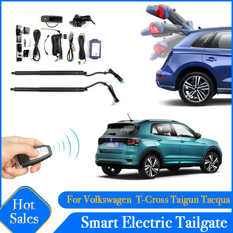 Car Power Opening Electric Suction Tailgate Intelligent Tail Gate Lift Strut For Volkswagen VW T-Cross Taigun Tacqua 2018~2022