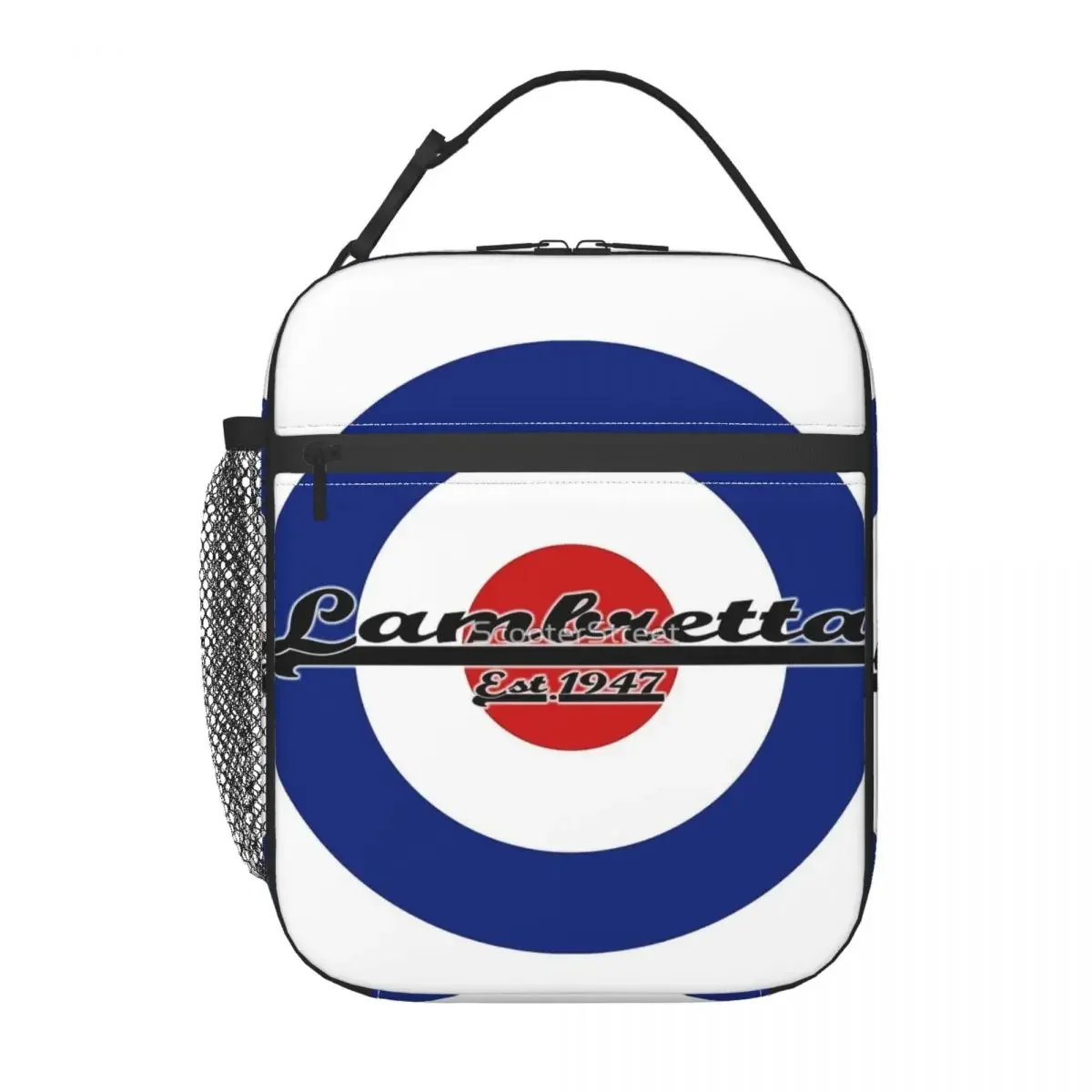 Team Lambretta MOD Target Insulated Lunch Bag Trendy Oxford Cloth School Customizable