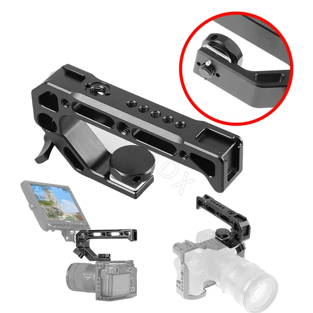 Górny uchwyt aparatu Uchwyt ręczny Uchwyt Arri Śruba ustalająca Monitor Mikrofon Uchwyt zimny do aparatu Nikon Canon Sony DSLR Uchwyt klatki aparatu