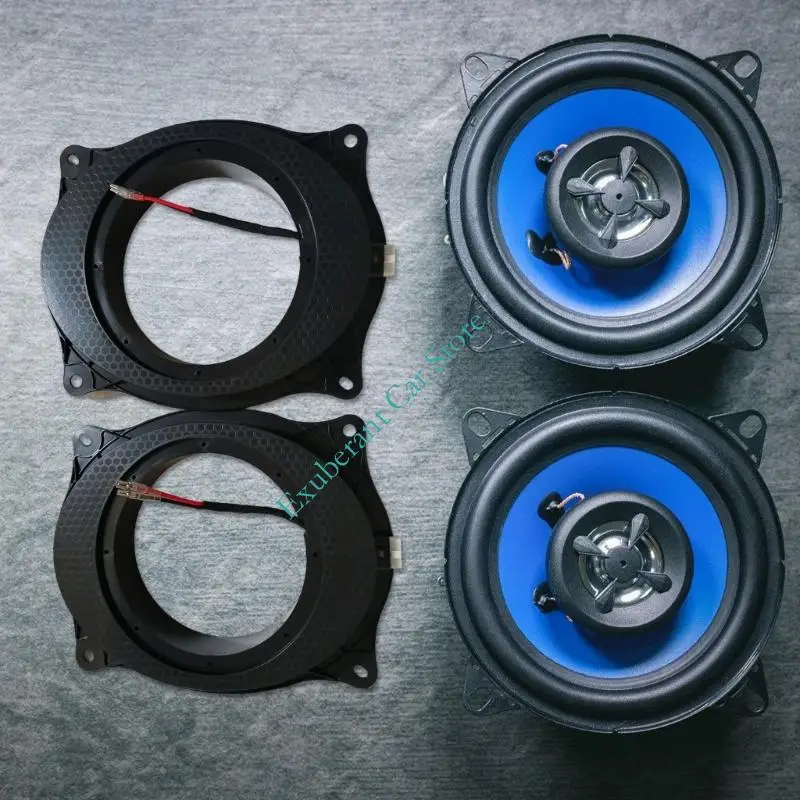 Speaker Mounting Adapter Spacer Set for 6.5 Inch Car Speakers, ABS Black Pair for Door Speaker Installation and Speaker Work