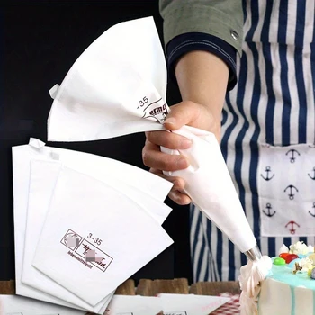 Reusable Canvas Piping Bags for Cake Decorating Flexible, Durable Icing Bags for DIY Cake