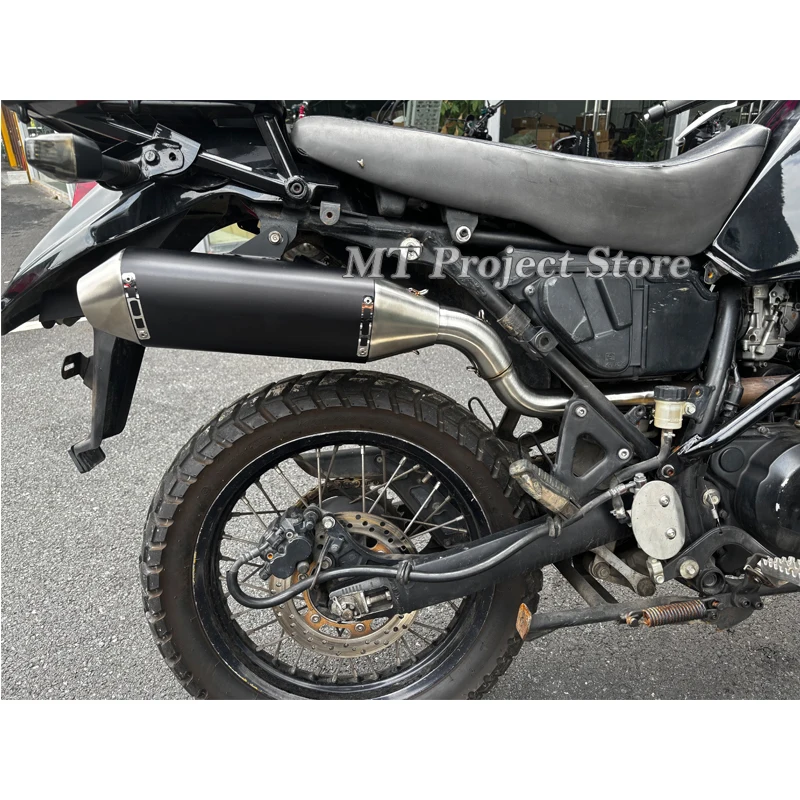 Slip On For KAWASAKI KLR 650 KLR650 S/ABS 2008 - 2026 Motorcycle Exhaust System Escape Moto Modify Mid Link Pipe With Muffler 2