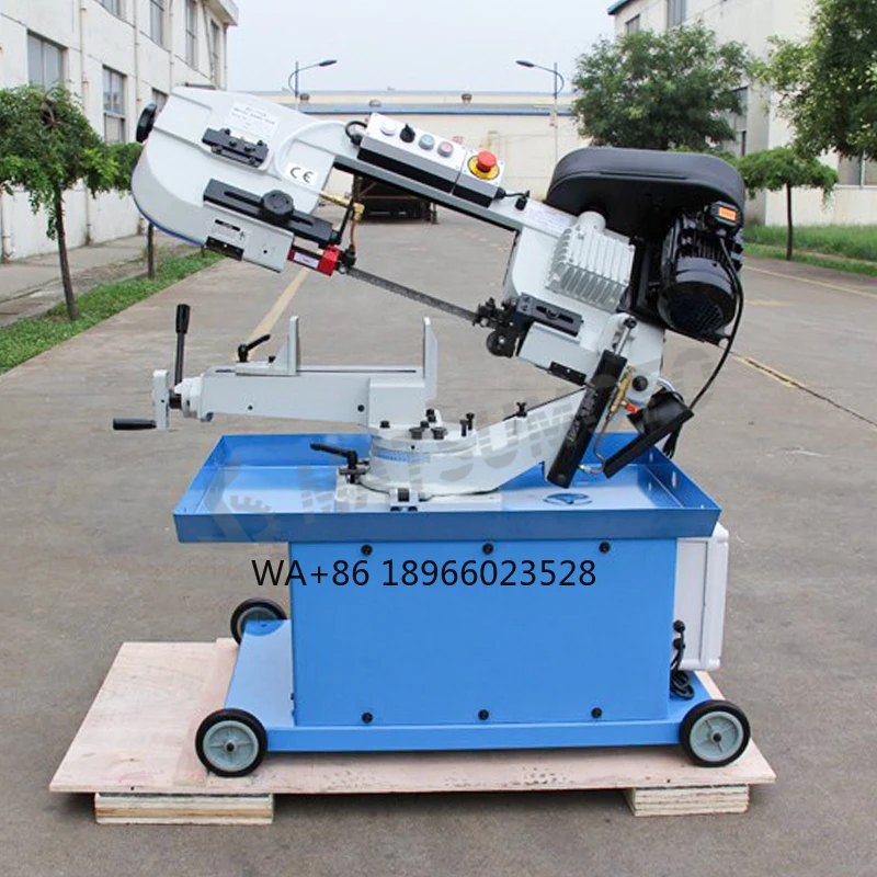 BS-712N BS-712R woodworking Horizontal Band Saw Machine Metal Portable swivel band sawing machine