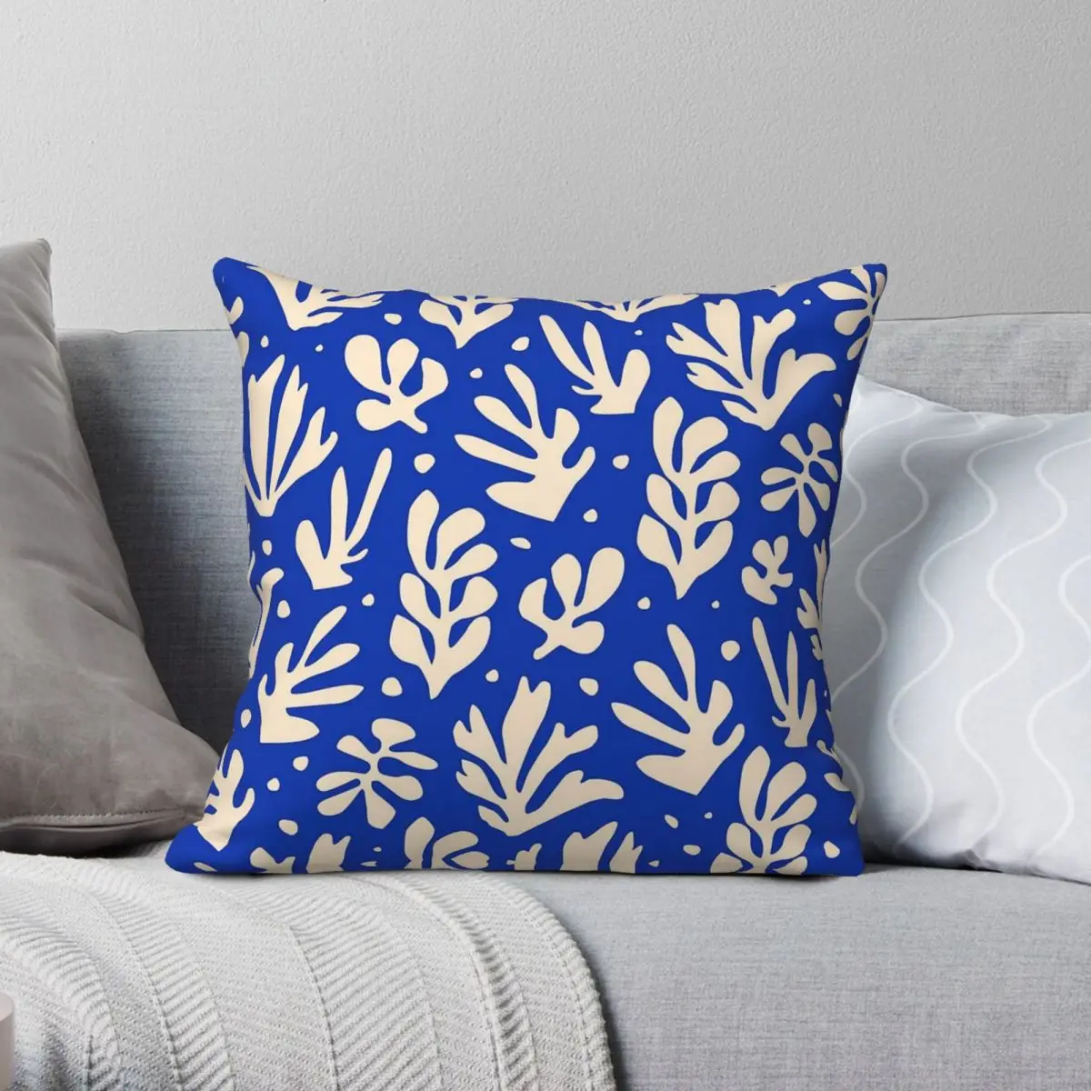 

Leaves Plants Henri Matisse Square Pillowcase Polyester Linen Velvet Creative Decorative Throw Pillow Case Room Cushion Cover