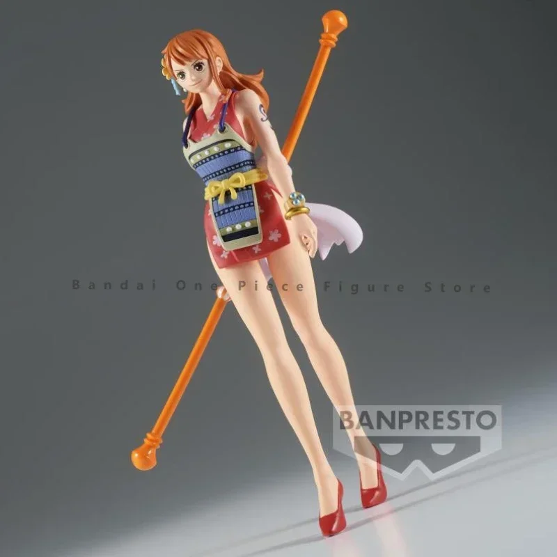 In Stock Original BANPRESTO Bandai One Piece Sailing Series Nami Action Figure ภาพเคลื่อนไหว ToyGift รุ่นสะสมอะนิเมะงานอดิเรก