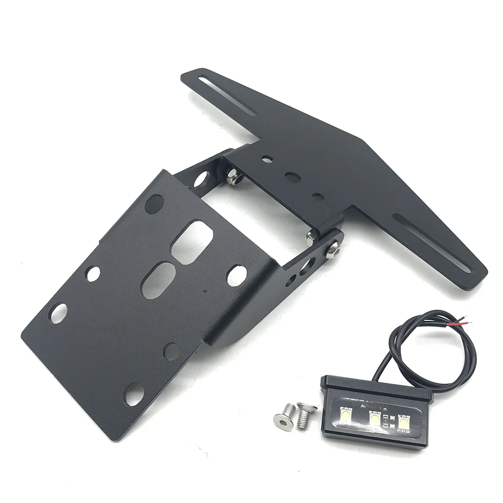 Motorbike License Plate Holder Frame with LED Light For KTM Duke 125 250 390 RC390 2013-2019 2018 Motorcycle Accessories