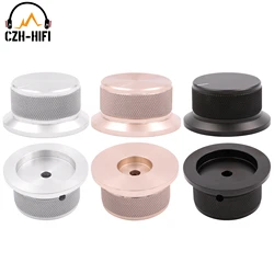 1pc 50x25mm Audio Volume Control Knob CNC Machined Solid Aluminum Knob for CD Player Amplifier Radio Turntable Speaker Guitar