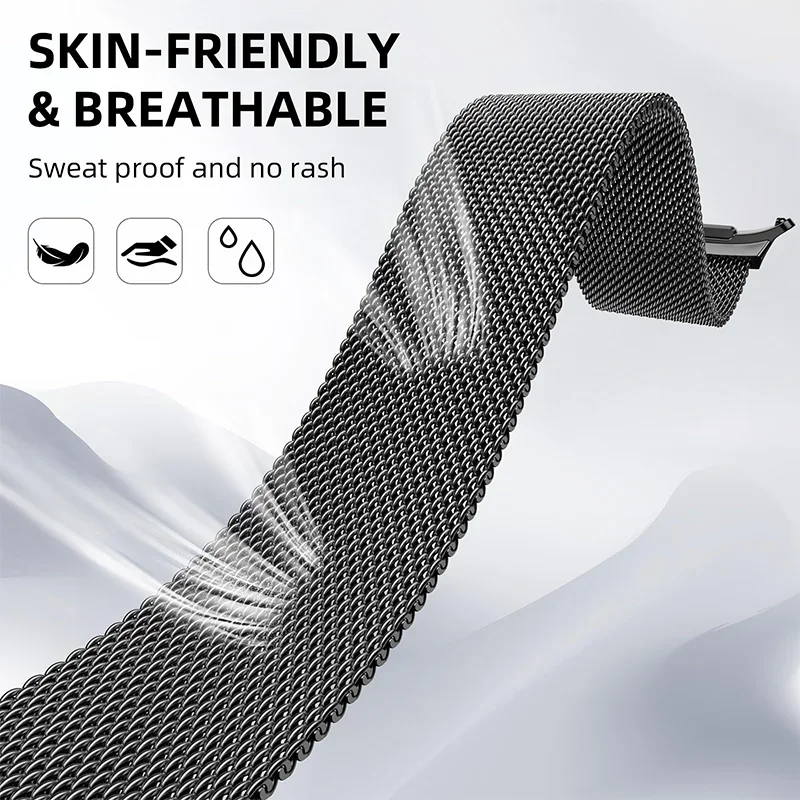 Чехол + миланская петля для Samsung Galaxy Watch 8, 40 мм, браслет из нержавеющей стали для Samsung Galaxy Watch 8, 44 мм, аксессуары Correa