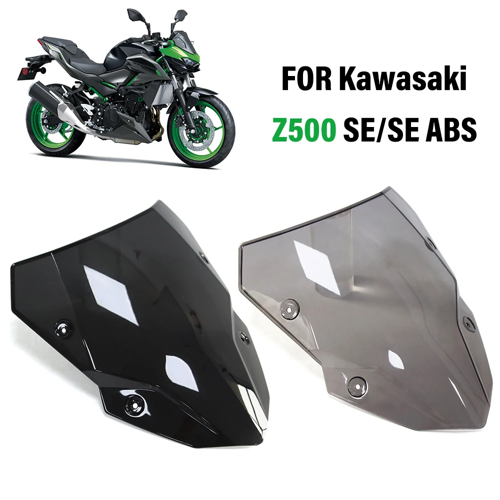 

Для Kawasaki Z500 Z 500 SE ABS 2024 2025 лобовое стекло мотоцикла ветровое стекло с двойными пузырьками