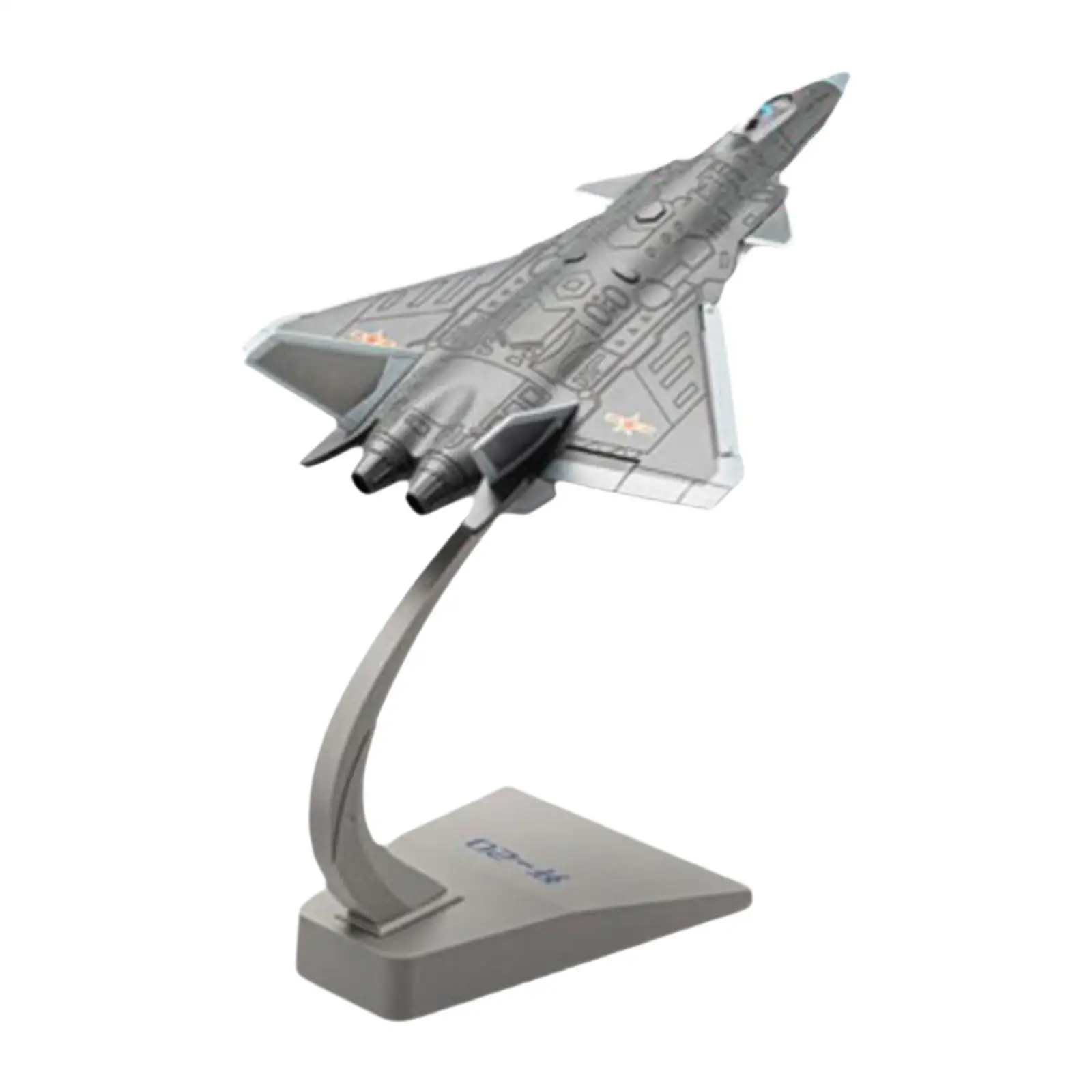 1:84 Diecast Fighter Model with Display Stand for TV Cabinet Bedroom Cafe