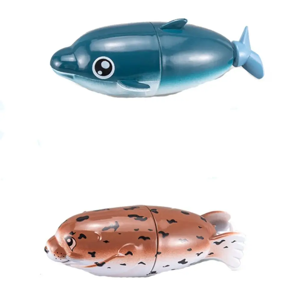 Kunststoff Schwimmen Clown Fisch Mehrzweck Frühe Pädagogische Wasser Spielen Delphin Cartoon Interaktive Schwimmende Bad Spielzeug