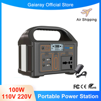 100W Portable Power Station 110V 220V Solar Power Bank 76.8Wh Outdoor 24000mAh LiFePO4 Solar Generator Camping Tent Power Supply