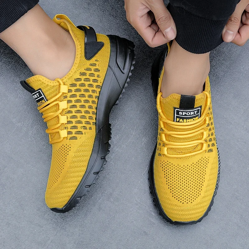 

2026Mesh Shoes Men's Breathable Summer Mesh Thin Single Men's Full Mesh Men's Trendy Fashionable Casual Running Sports Shoe
