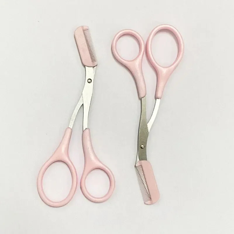 طقم تشذيب الحواجب للسيدات مع ماكينة حلاقة للوجه ومقص حواجب احترافي ومجموعة مشط