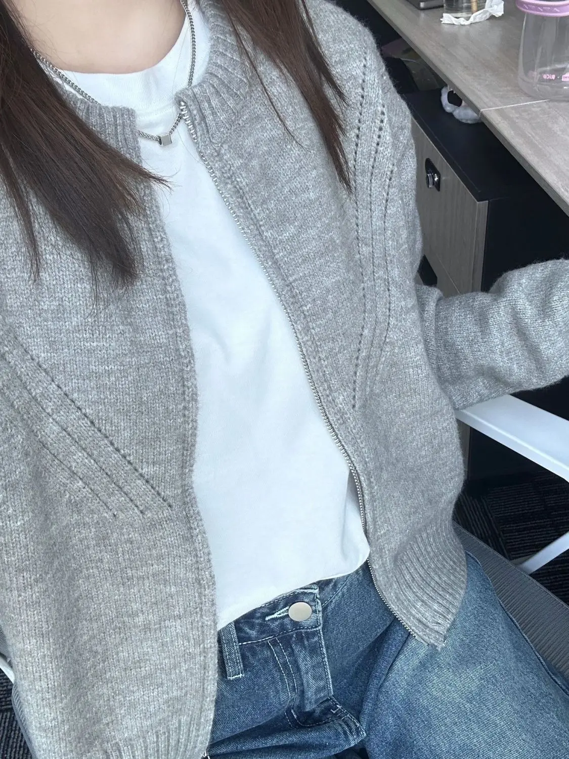 Women American Vintage Plaid Spliced Casual Pants Drawstring Waist Loose Irregular Wide Leg Floor-length Trousers