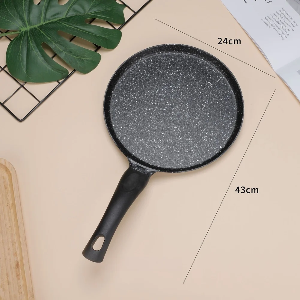 Egg Frying Pan Aluminum Frying Pan Aluminum Alloy Material Polished Smooth Finish Dishwasher Safe Heat Resistant Handle