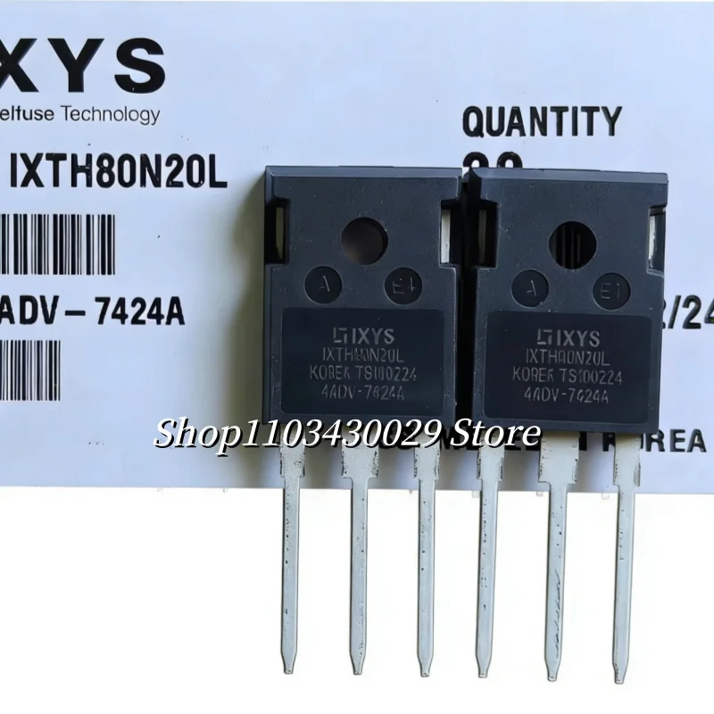 5Pcs New original IXTH80N20L TO-247 MOSFET transistor 80A 200V high-power electronic component