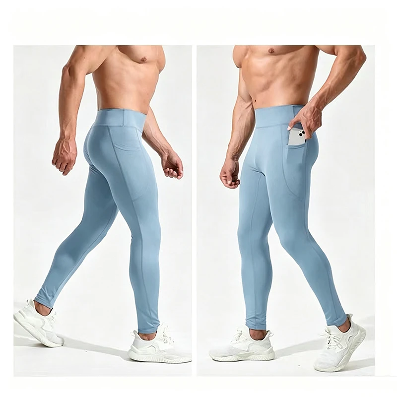 Gym Mens Fitness Running Sport Pants Athletics Tight Leggings Joggings Skinny Yoga Compression Trousers Sweatpants Dry Fit