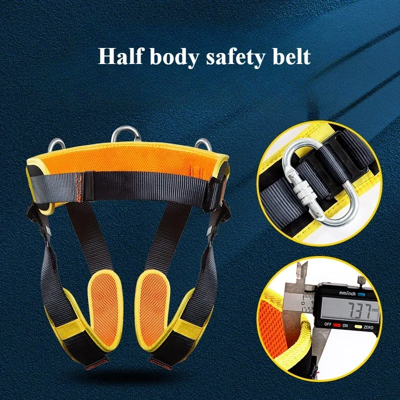 

Outdoor Rock Climbing Anti Fall Safety Belt Hiking Activity Polyester Waist Protection Breathable Half Body Safety Belt