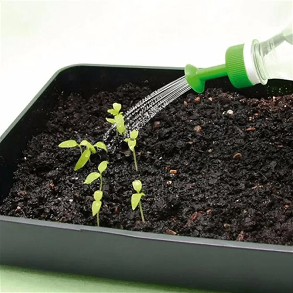 100Pcs Bottle Cover Nozzle Plants Potted Bonsai Watering Head Sprinkler Office Family Flower Watering Beverage Bottle Irrigator