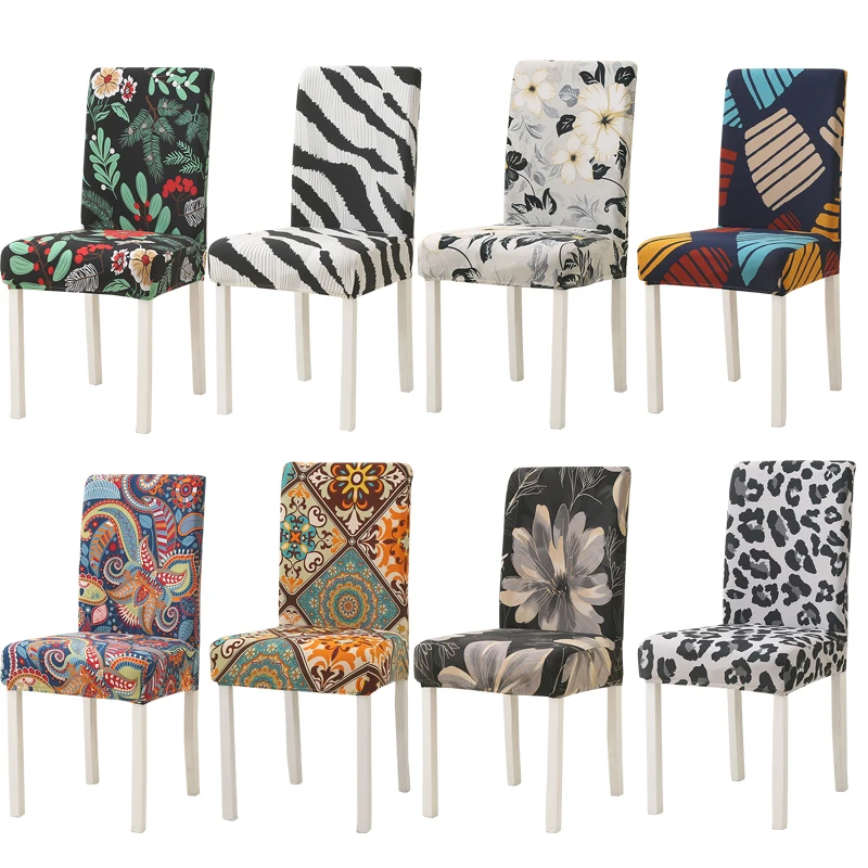 New Chair Decoration Stretch Covers Chair Cover for Dining Room Office Banquet Chair Protector Elastic Material Armchair Cover