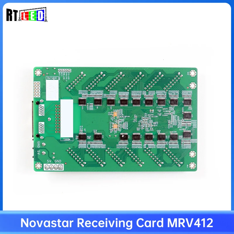 Novastar MRV412 Receiving Card Full Color Large LED Video Screen Cassette 12 HUB75E Ports Interface 512x512 Pixels Controller