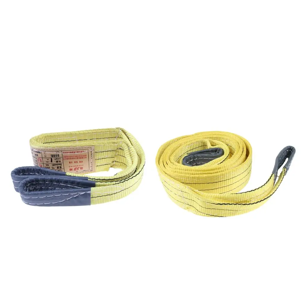Wear Resistant Flat Eye Web Sling Polyester Material 3 Ton Lift Sling for Warehouse Heavy Load Handling