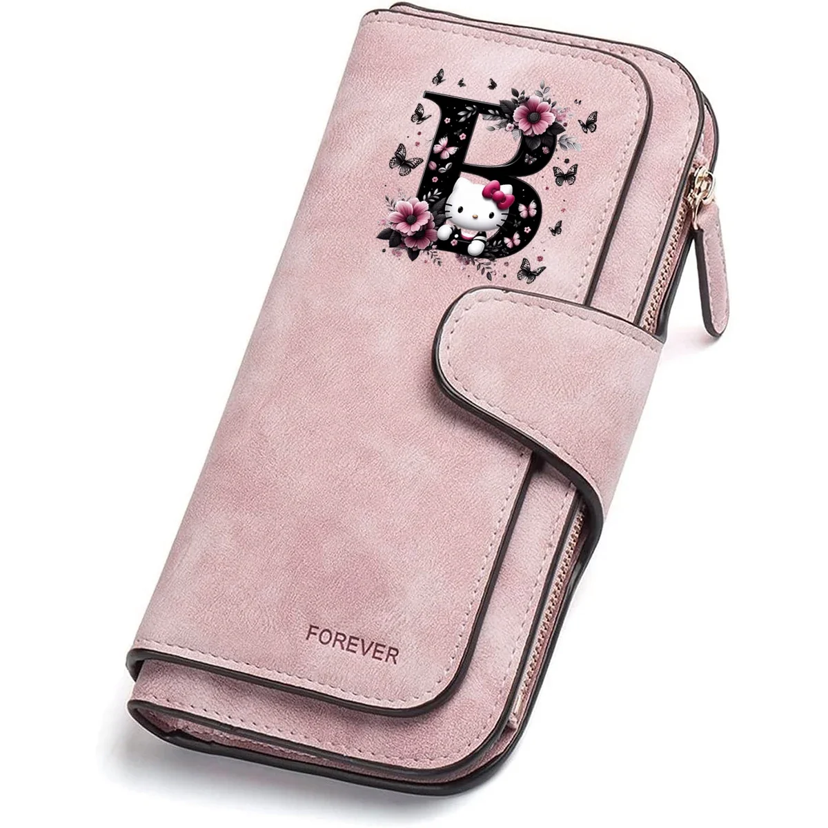 Hello Kitty Wallet Women Anime Cartoon Fashion Multi-Card Slot Purse Sanrio Girl High-capacity Letter Wallet Zero Wallet Gifts