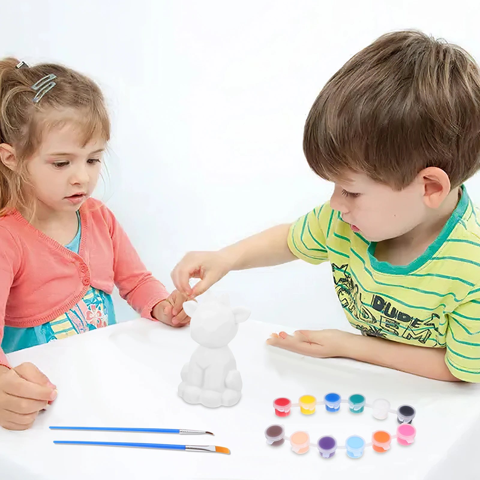 

Graffiti Deer Night Light DIY Paint Your Own Lamp Kit Cartoon Geometric Deer Toys Kids Arts Crafts Gifts Bedroom Decor