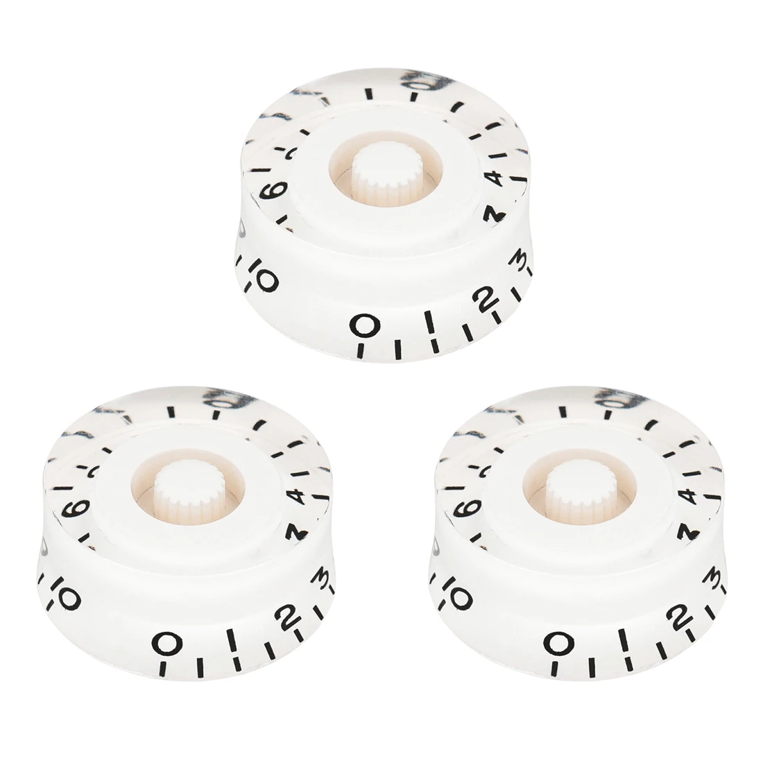 Capuchon de bouton JEVolume électrique, transparent, blanc, acrylique, durable, accessoires, pièces de musique, 3 pièces
