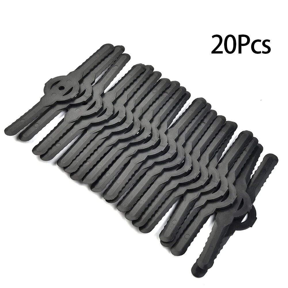 20/50PCS Replacement Plastic Blades – Cutter Set for Cordless Grass Trimmers & Strimmers Durable Garden Tool Replacement Parts