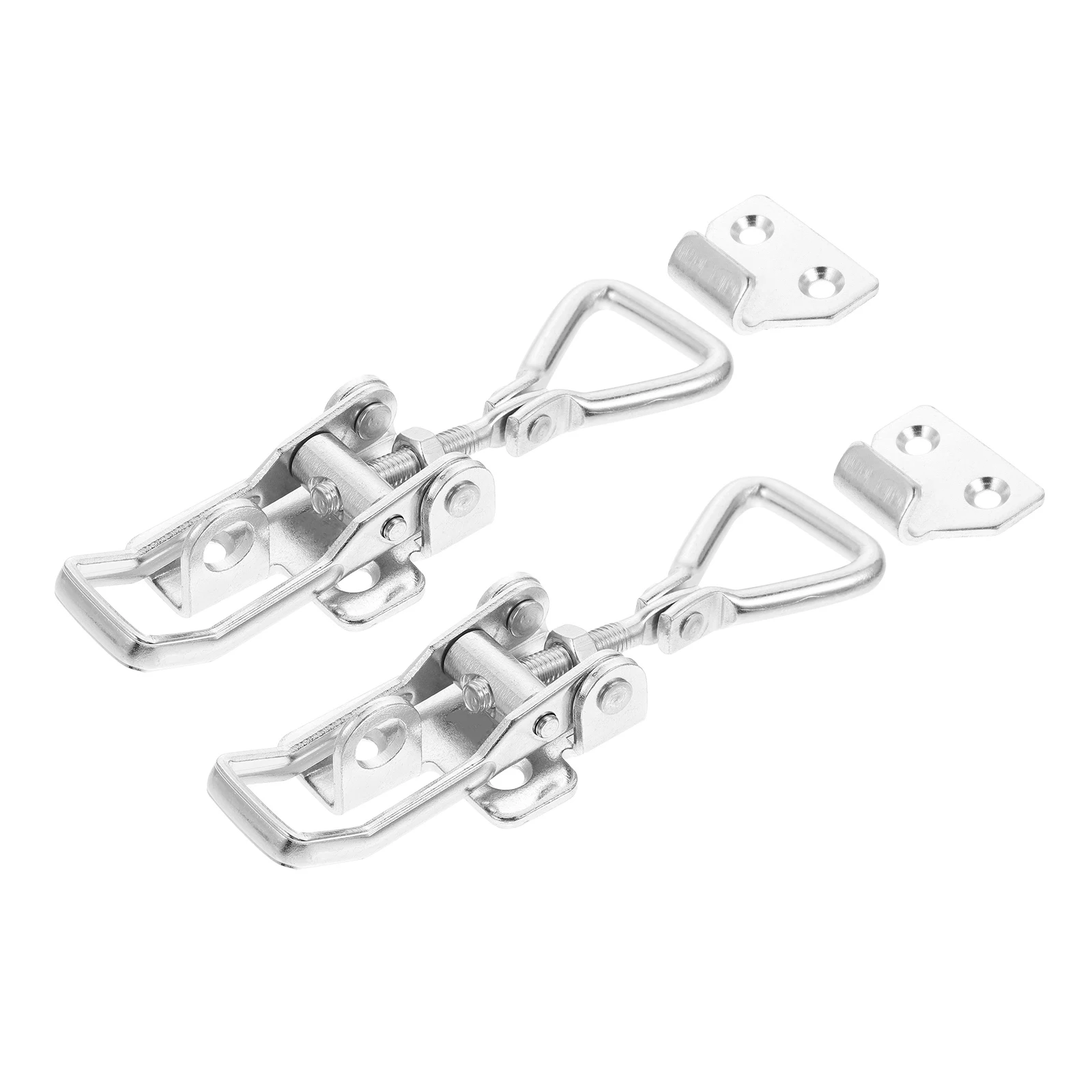 

2pcs Adjustable Buckle Latch Hasp Stainless Steel Marine Boat Lock Round Hatch Door Cabin Yacht Fixed Lock Efficient Durable