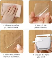 Extra Strong Glue Double Sided Adhesive Tape for Wood Square Wall Stickers Patch for Home Bathroom Seamless Waterproof Tapes 6