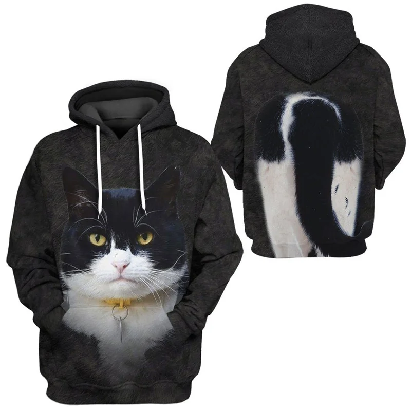 Autumn Funny Animal Cat 3D Print Hoodies Men Women Fashion Casual Sweatshirts Oversized Hoodie Pullovers Tracksuit Clothing