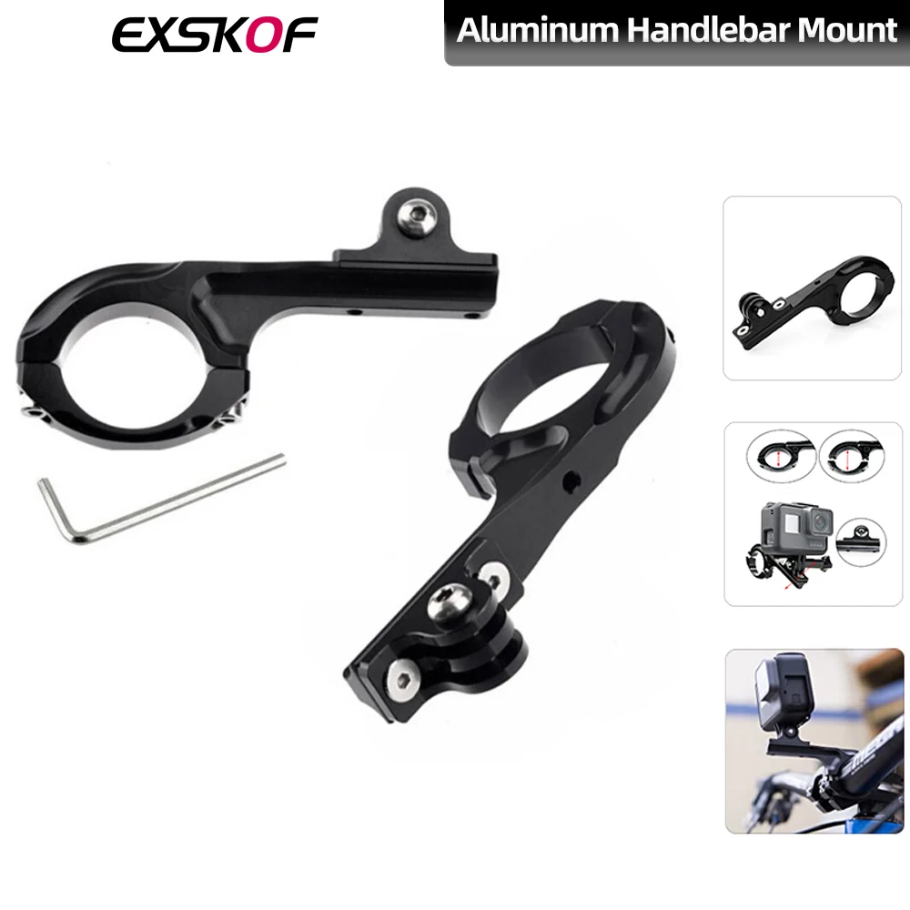 For GoPro Aluminum Alloy Bicycle Handlebar Mount Motorcycle Mount For GoPro Hero 13 12 11 10 9 8 DJI Action 5 4 3 Insta360 X4 X3