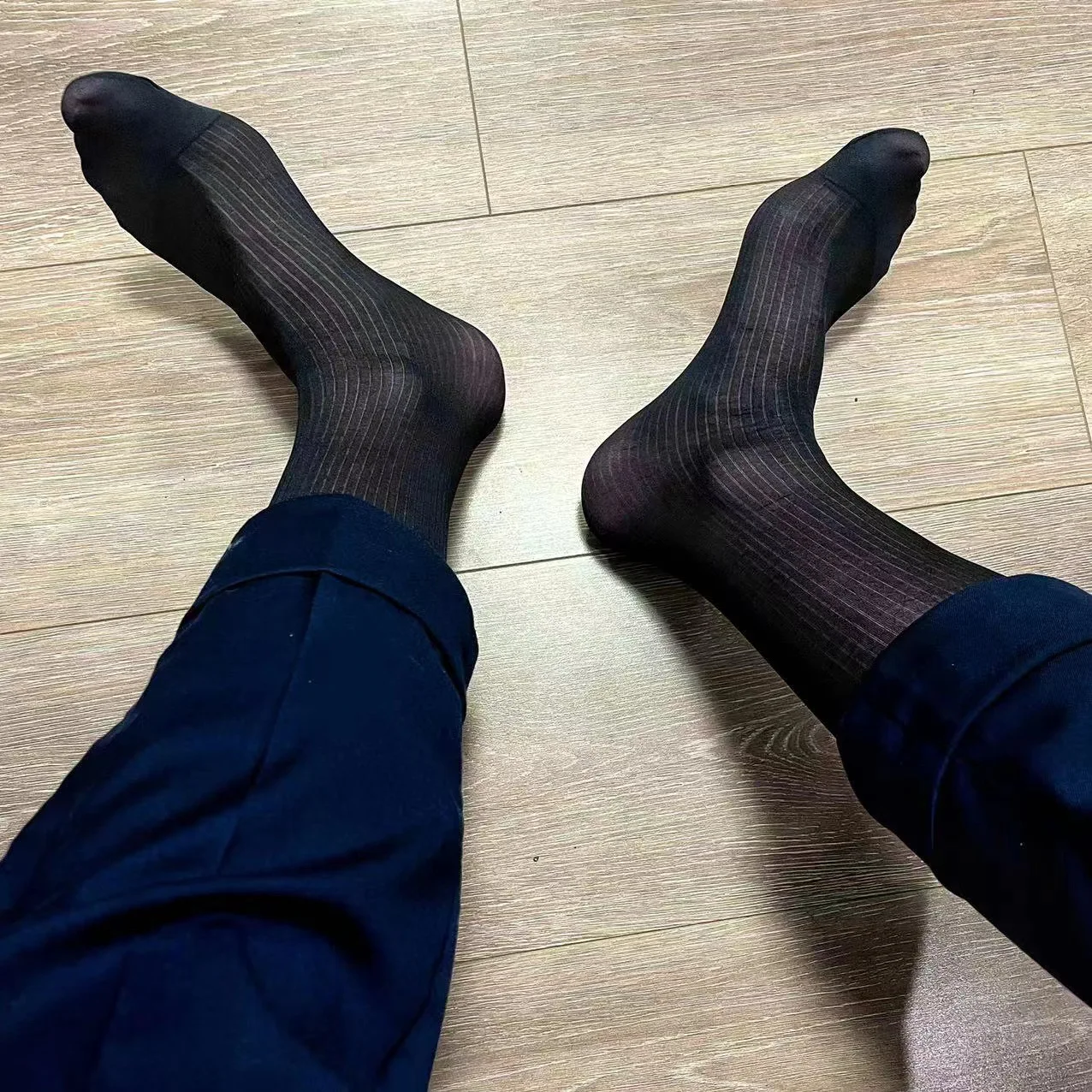 Tube Socks Men Sheer Stockings Ultra Thin Erotic Formal Wear Socks Man Sexy Transparent Business Socks