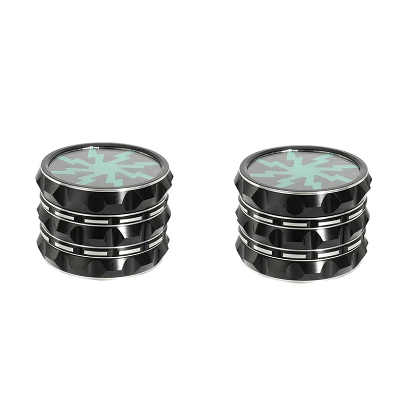 

2 шт., алюминиевая ручная мельница для соли и перца, 2,5 дюйма